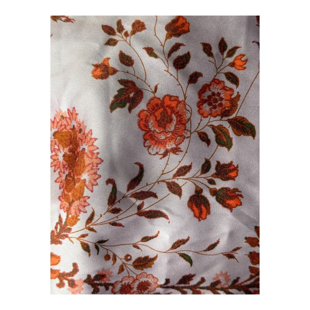 Free People On My Own Floral Satin nightgown purple size Medium M - Picture 6 of 9